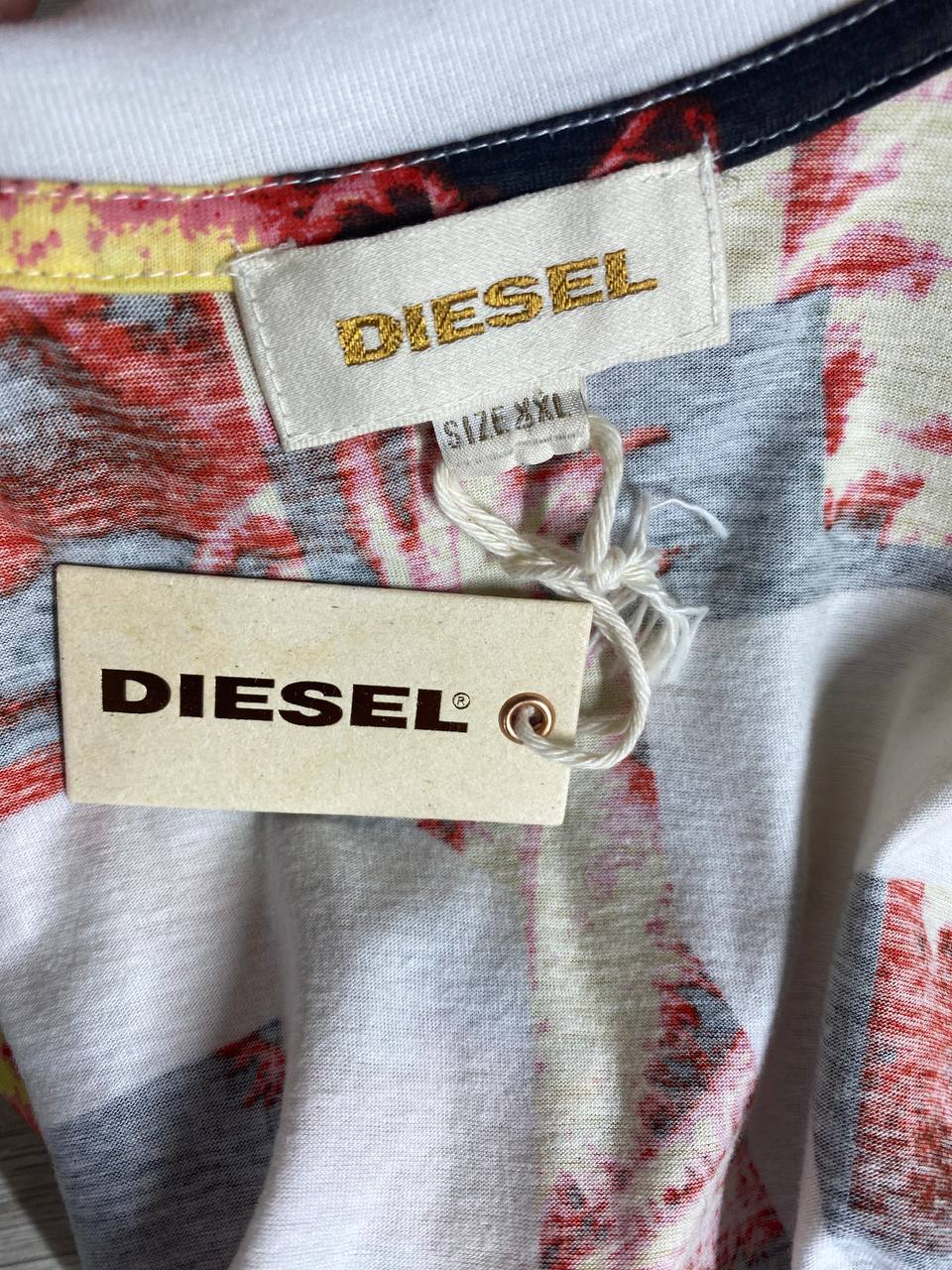 DIESEL vyriški marškinėliai be rankovių „ALOHA BAR"